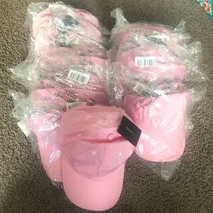 16 Pink baseball hats NWT